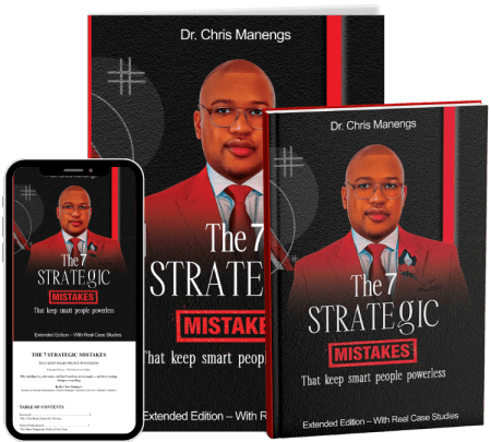 THE 7 STRATEGIC MISTAKES THAT KEEP SMART PEOPLE POWERLESS by Dr Chris Manengs Book Package
